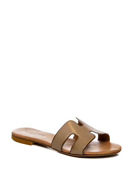 Sandalo pelle taupe VINCENT VEGA | P106 HDVIT-TAUPE